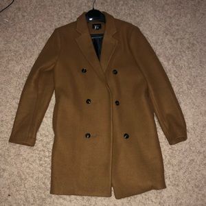 New Forever21 Overcoat double breasted camel